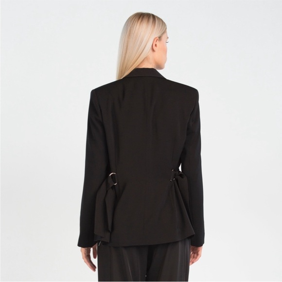 AG Paris - Paris Blazer in Black with Side Tie Detail - Picture 3 of 11